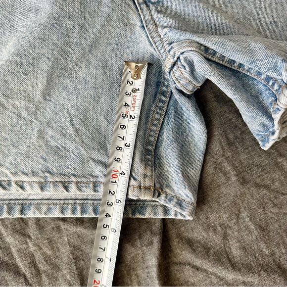 SOLD Zara Light Blue Denim Shorts S/XS - Picture 7 of 8